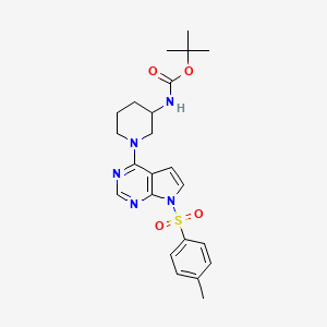 tert-butyl 1-(7-tosyl-7H-pyrrolo[2,3-d]pyrimidin-4-yl)piperidin-3-ylcarbamate
