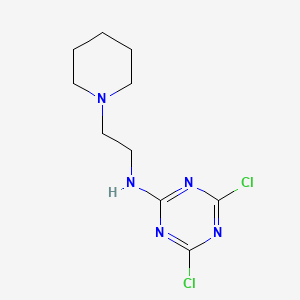 4,6-dichloro-N-(2-(piperidin-1-yl)ethyl)-1,3,5-triazin-2-amine