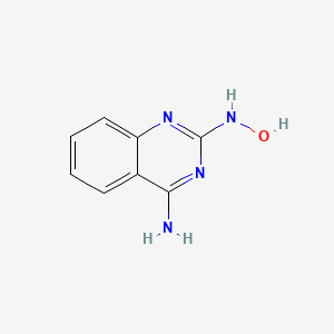 molecular formula C8H8N4O B8415437 2-(Hydroxyamino)quinazolin-4-amine 