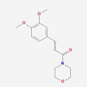 molecular formula C15H19NO4 B8415440 3,4Dimethoxycinnamic acid morpholide 
