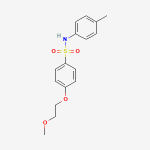 molecular formula C16H19NO4S B8415454 4-(2-methoxyethoxy)-N-(4-methylphenyl)benzenesulfonamide 