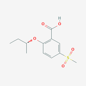 molecular formula C12H16O5S B8415486 2-((R)-sec-Butoxy)-5-methanesulfonyl-benzoic acid CAS No. 898258-57-6