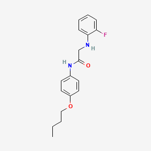 4-((2-((2-Fluorophenyl)amino)acetyl)amino)-1-butoxybenzene
