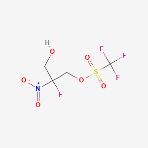 molecular formula C4H5F4NO6S B8415546 2-Fluoro-2-nitro-1,3-propanediol monotriflate 