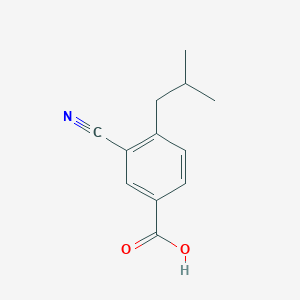 molecular formula C12H13NO2 B8415587 3-Cyano-4-isobutylbenzoic acid 