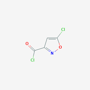 molecular formula C4HCl2NO2 B8415590 5-Chloroisoxazole-3-carbonyl Chloride 