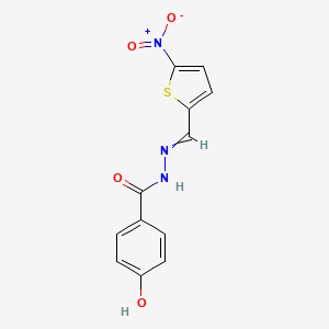 4-Hydroxy-benzoic acid (5-nitro-thiophen-2-ylmethylene)-hydrazide