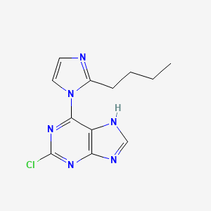 6-(2-Butylimidazol-1-yl)-2-chloropurine