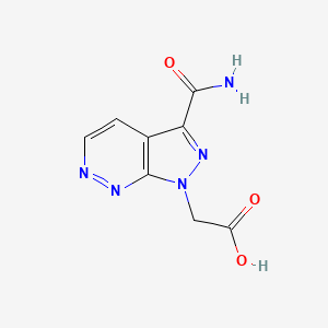 2-(3-Carbamoyl-1H-pyrazolo[3,4-c]pyridazin-1-yl)acetic acid