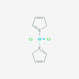 molecular formula C10H10Cl2Hf B084160 bis(cyclopenta-1,3-diene);hafnium(4+);dichloride CAS No. 12116-66-4