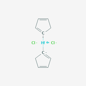 molecular formula C10H10Cl2Hf 10* B084160 Bis(cyclopentadienyl)hafnium dichloride CAS No. 12116-66-4
