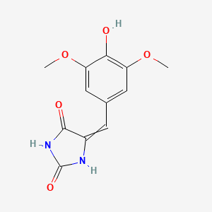 5-[(3,5-Dimethoxy-4-hydroxyphenyl)methylene]-2,4-imidazolidinedione