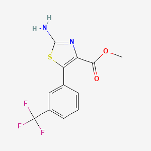 Methyl 2-amino-5-(3-(trifluoromethyl)phenyl)thiazole-4-carboxylate