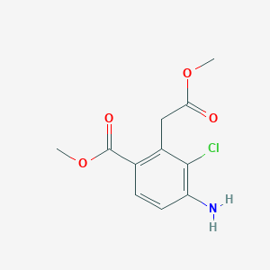Methyl 2-methoxycarbonylmethyl-4-amino-3-chlorobenzoate