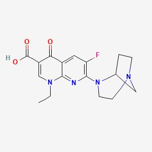 7-(1,4-Diazabicyclo[3.2.1]octan-4-yl)-1-ethyl-6-fluoro-4-oxo-1,8-naphthyridine-3-carboxylic acid