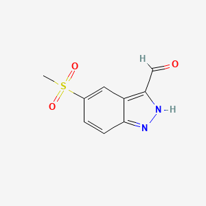 5-(methylsulfonyl)-1H-indazole-3-carboxaldehyde