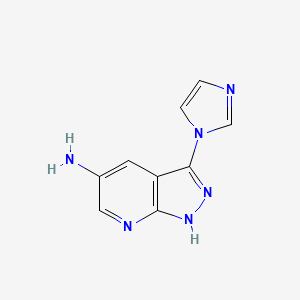 3-(1H-imidazol-1-yl)-1H-pyrazolo[3,4-b]pyridin-5-amine