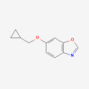 molecular formula C11H11NO2 B8416782 6-(Cyclopropylmethoxy)-1,3-benzoxazole 