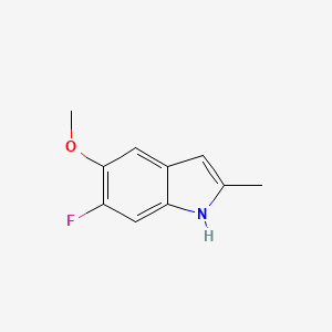 molecular formula C10H10FNO B8416828 6-fluoro-5-methoxy-2-methyl-1H-indole 