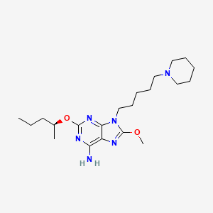 2-{[(1S)-1-Methylbutyl]oxy}-8-(methyloxy)-9-[5-(1-piperidinyl)pentyl]-9H-purin-6-amine