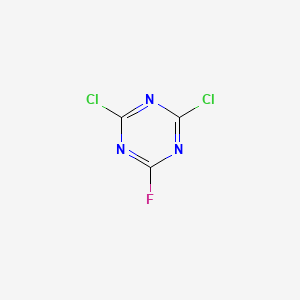 molecular formula C3Cl2FN3 B8416864 2-Fluoro-4,6-dichloro-s-triazine 