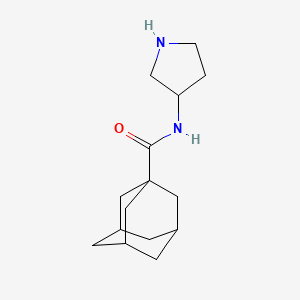 molecular formula C15H24N2O B8416878 N-pyrrolidin-3-yladamantane-1-carboxamide 