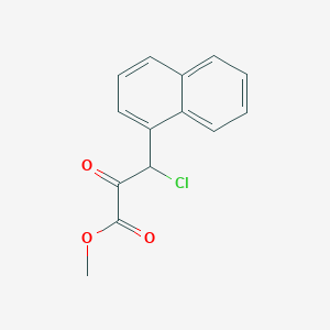 molecular formula C14H11ClO3 B8416994 Methyl 3-chloro-3-(naphthalen-1-yl)-2-oxopropionate 
