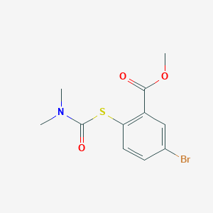 5-Bromo-2-dimethylcarbamoylsulfanyl-benzoic acid methyl ester