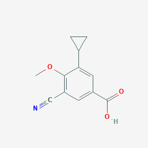 3-Cyano-5-cyclopropyl-4-methoxybenzoic acid