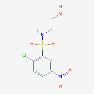 2-Chloro-N-(2-hydroxyethyl)-5-nitro-benzenesulfonamide