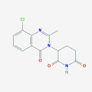 3-(8-chloro-2-methyl-4-oxo-4H-quinazolin-3-yl)-piperidine-2,6-dione