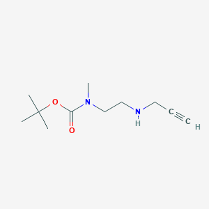 molecular formula C11H20N2O2 B8417104 N-tert-butoxycarbonyl-N-methyl-N'-prop-2-ynyl-ethane-1,2-diamine 