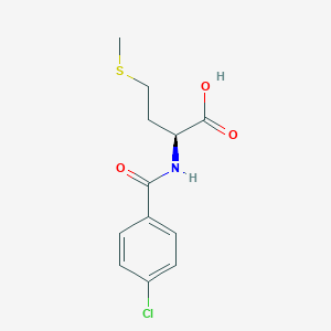 molecular formula C12H14ClNO3S B8417123 N-(p-chlorobenzoyl)-L-methionine 