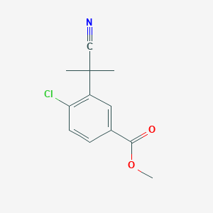 Methyl 4-chloro-3-(1-cyano-1-methylethyl)benzoate