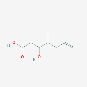 molecular formula C8H14O3 B8417132 4-Methyl-3-hydroxyhept-6-enoic acid 