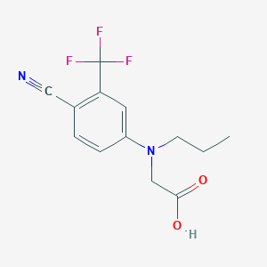 N-[4-cyano-3-(trifluoromethyl)phenyl]-N-propylglycine