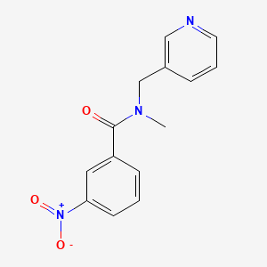 molecular formula C14H13N3O3 B8417151 3-nitro-N-methyl-N-(3-pyridylmethyl)benzamide CAS No. 160647-68-7