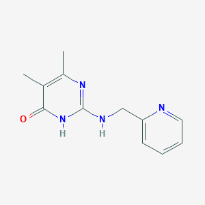 5,6-Dimethyl-2-[(pyridin-2-ylmethyl)amino]pyrimidin-4(3H)-one