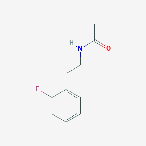 molecular formula C10H12FNO B8417174 N-[2-(2-Fluoro-phenyl)-ethyl]-acetamide 