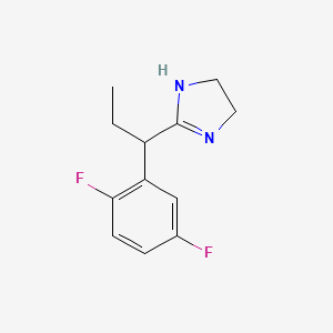 molecular formula C12H14F2N2 B8417214 Rac-2-[1-(2,5-difluoro-phenyl)-propyl]-4,5-dihydro-1h-imidazole 