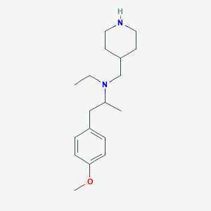 molecular formula C18H30N2O B8417234 N-[2-(4-methoxyphenyl)-1-methylethyl]-N-ethyl-(piperidin-4-ylmethyl)amine 