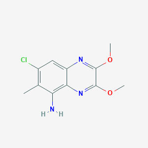 5-Amino-7-chloro-2,3-dimethoxy-6-methylquinoxaline