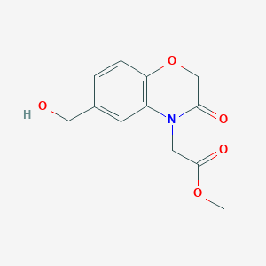 Methyl-[6-(hydroxymethyl)-3-oxo-2,3-dihydro-4h-1,4-benzoxazin-4-yl]acetate
