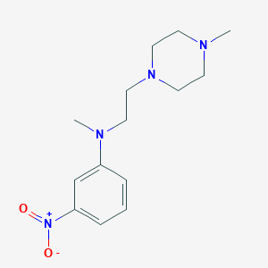molecular formula C14H22N4O2 B8417467 N-methyl-N-[2-(4-methylpiperazin-1-yl)ethyl]-3-nitroaniline 