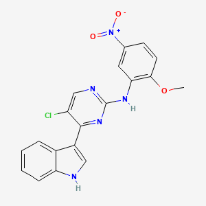 5-chloro-4-(1H-indol-3-yl)-N-(2-methoxy-5-nitrophenyl)pyrimidin-2-amine