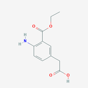 4-Amino-3-ethoxycarbonylphenylacetic acid