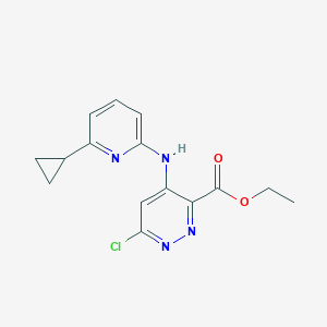 Ethyl 6-chloro-4-(6-cyclopropylpyridin-2-ylamino)pyridazine-3-carboxylate