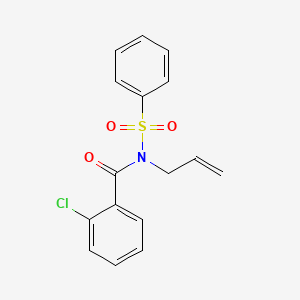 N-(Benzenesulfonyl)-2-chloro-N-(prop-2-en-1-yl)benzamide