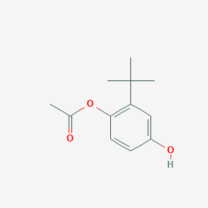 molecular formula C12H16O3 B8417685 t-Butyl-4-hydroxy-phenyl acetate 