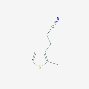 molecular formula C8H9NS B8417686 3-(2-Methylthiophen-3-yl)-propionitrile 